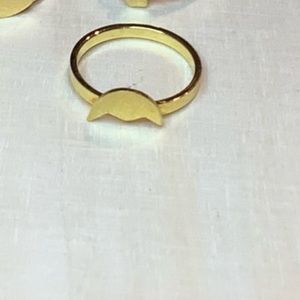 NEW minimalist CRESCENT moon silhouette ring